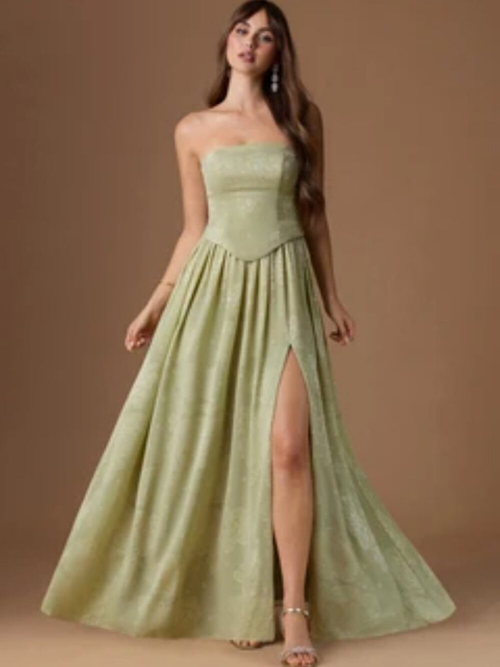 Isaura Celadon Maxi Dress